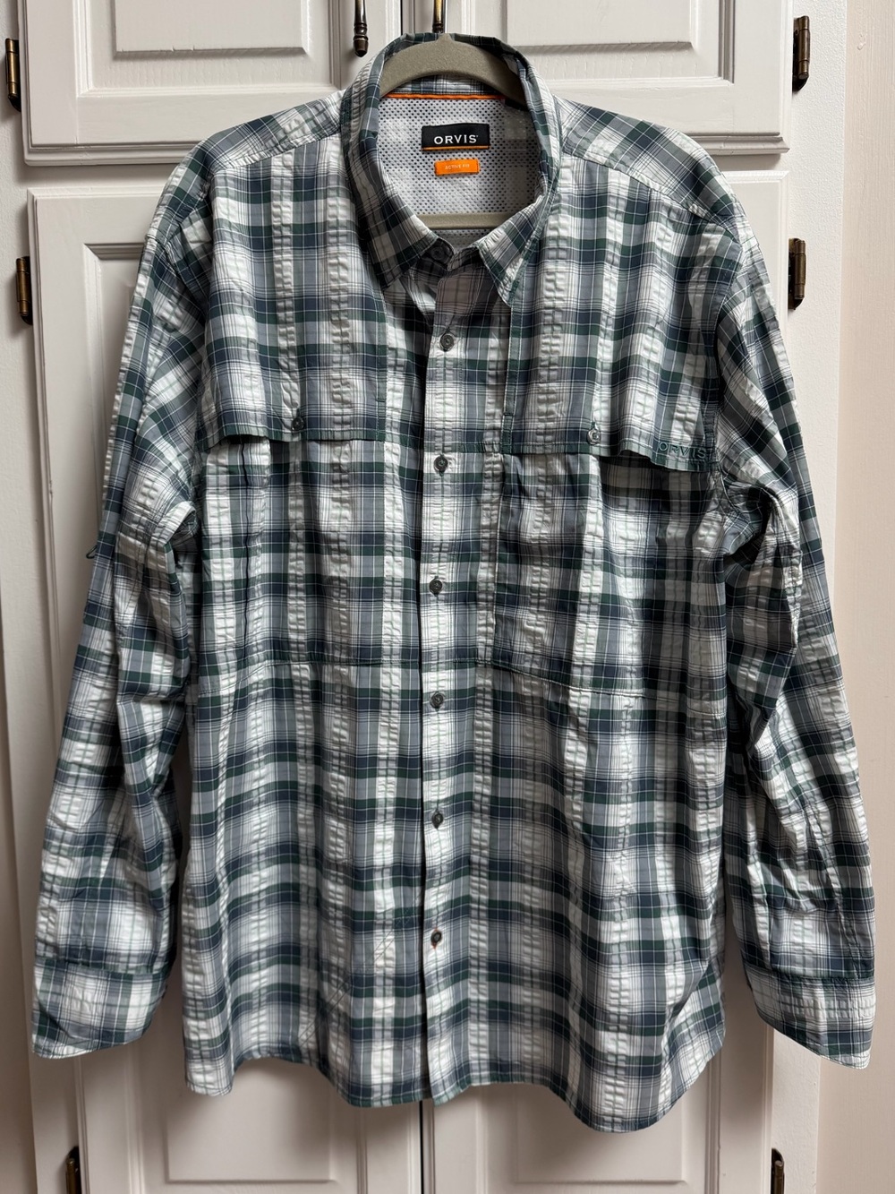 NWOT Orvis Men’s Outdoor Fishing Shirt Button Down Plaid Size XL
